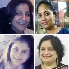 Kavita Belani, Aradhana Jena, Aaishani Kabu, Teena Joseph